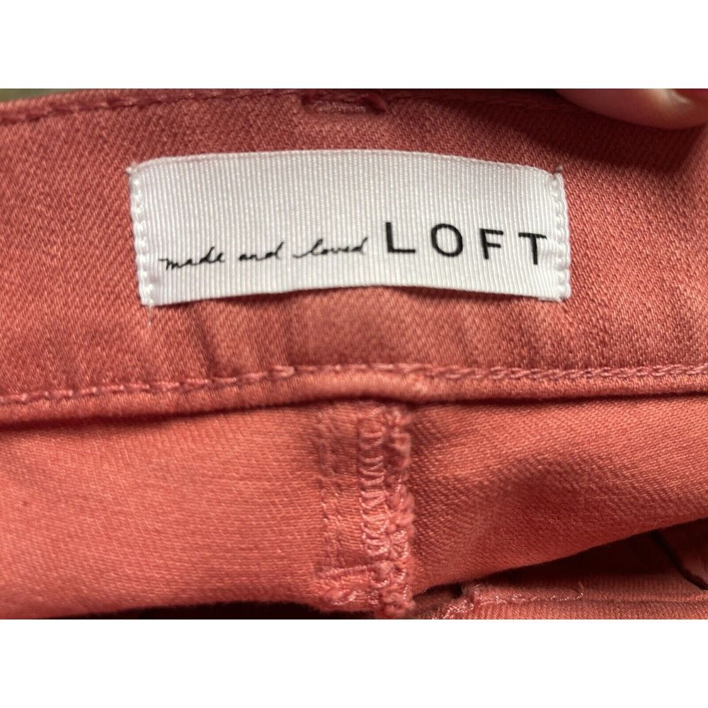 Ann Taylor Loft Women's Performance Denim Legging Pants Light Wash Red Size 8 - Picture 2 of 8